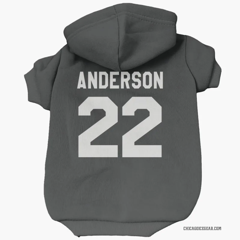 Joey Anderson  Black White Chicago Blackhawks  Cat & Dog Pet Hoodie