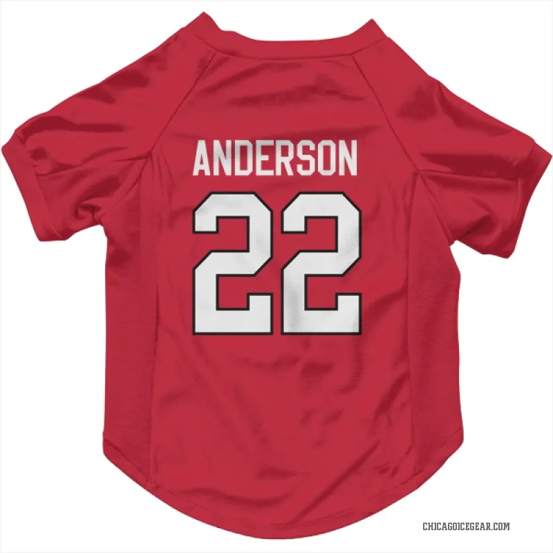 Joey Anderson  Red Chicago Blackhawks  Cat & Dog Pet Jersey
