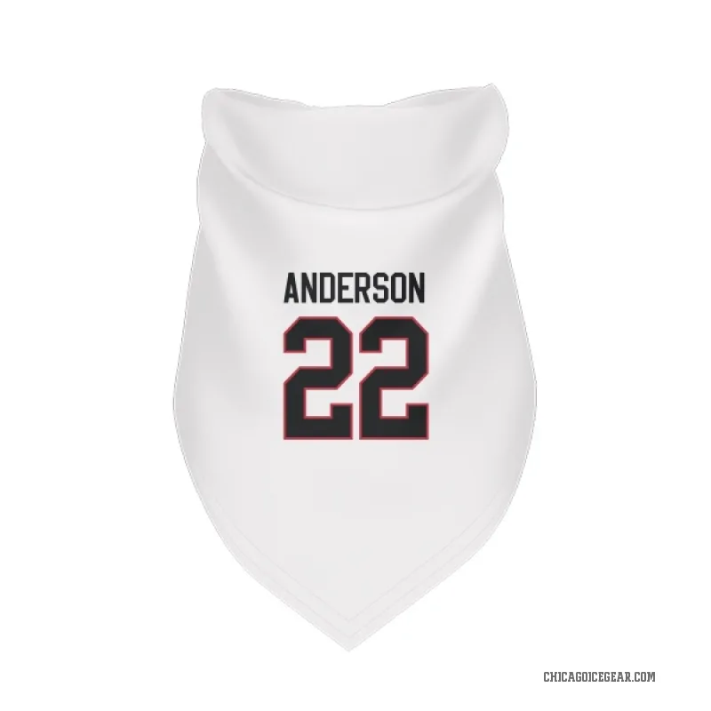 Joey Anderson  White Chicago Blackhawks  Cat & Dog Pet Bandana