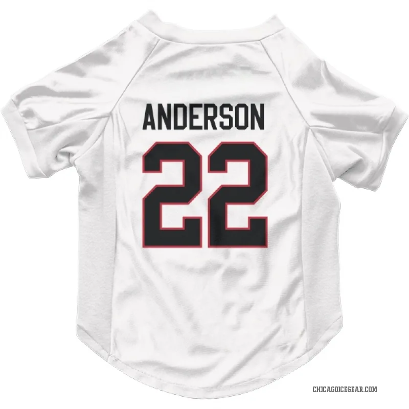 Joey Anderson  White Chicago Blackhawks  Cat & Dog Pet Jersey