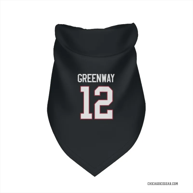 Jordan Greenway  Black Chicago Blackhawks  Cat & Dog Pet Bandana