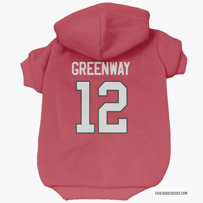 Jordan Greenway  Red Chicago Blackhawks  Cat & Dog Pet Hoodie