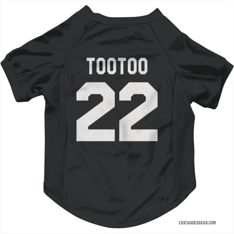 Jordin Tootoo  Black White Chicago Blackhawks  Cat & Dog Pet Jersey