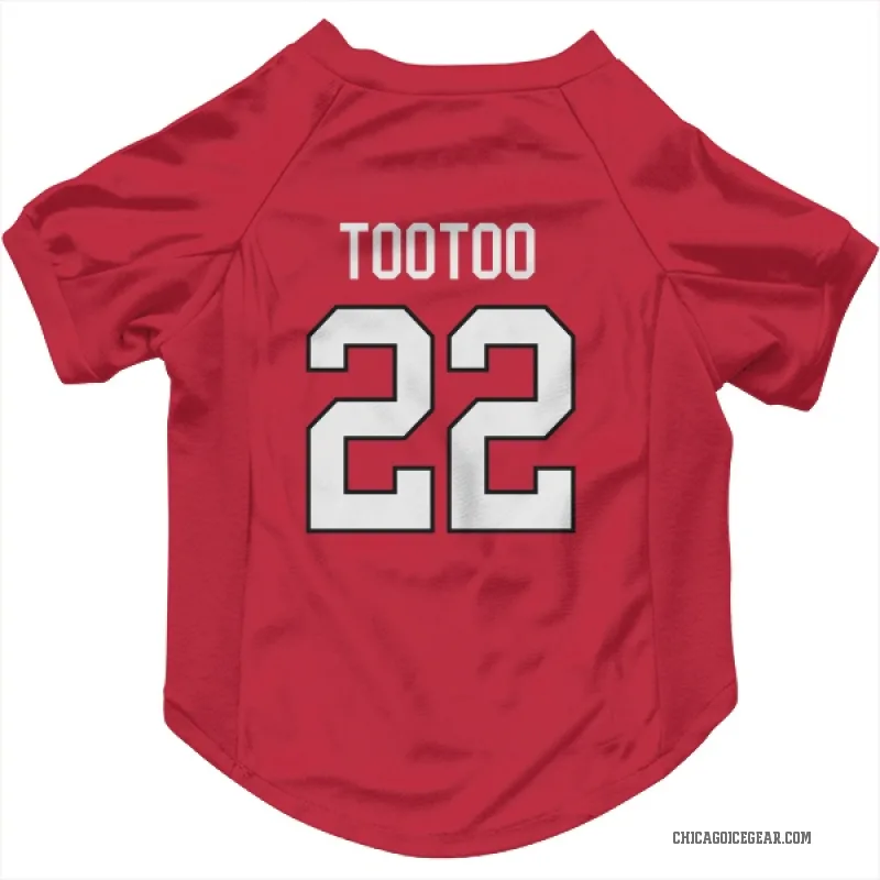 Jordin Tootoo  Red Chicago Blackhawks  Cat & Dog Pet Jersey