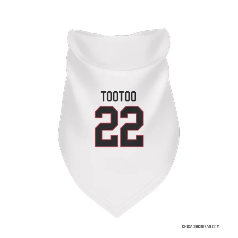 Jordin Tootoo  White Chicago Blackhawks  Cat & Dog Pet Bandana