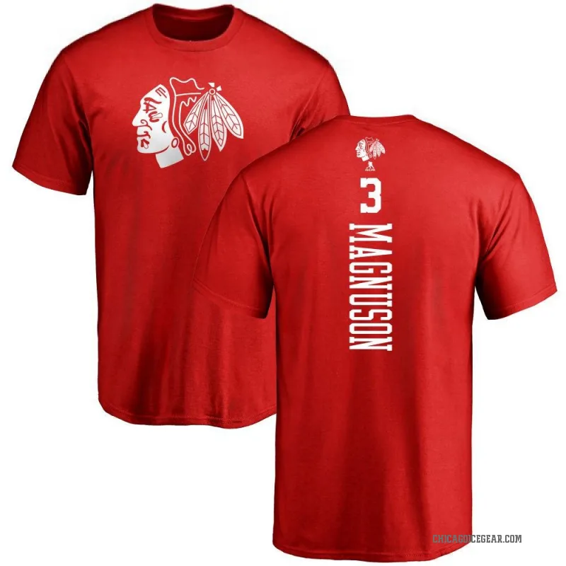 Keith Magnuson Youth Red Chicago Blackhawks One Color Backer T-Shirt -