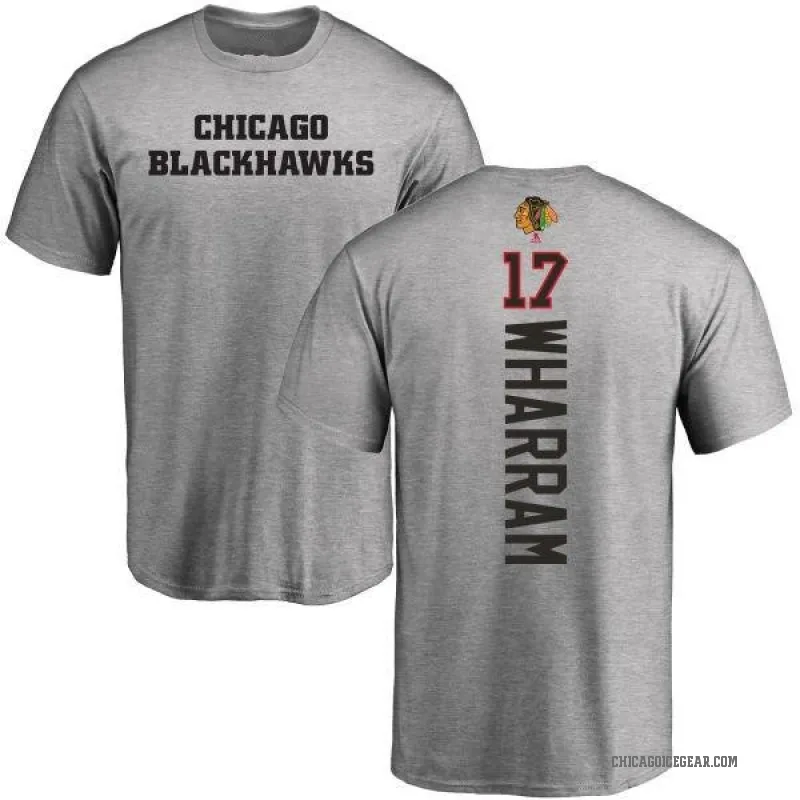 Kenny Wharram Men's Ash Chicago Blackhawks Backer T-Shirt -