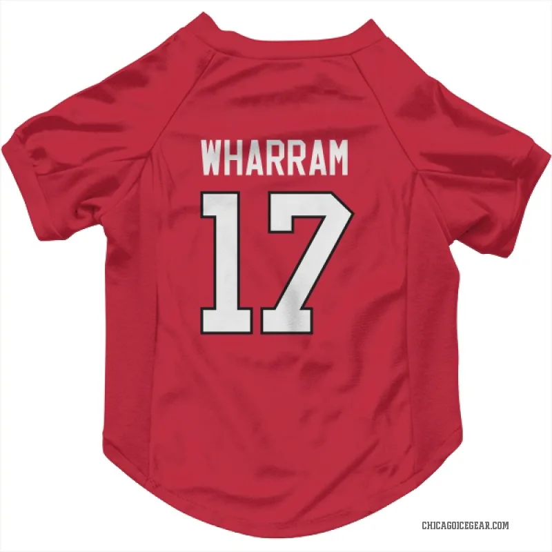 Kenny Wharram  Red Chicago Blackhawks  Cat & Dog Pet Jersey