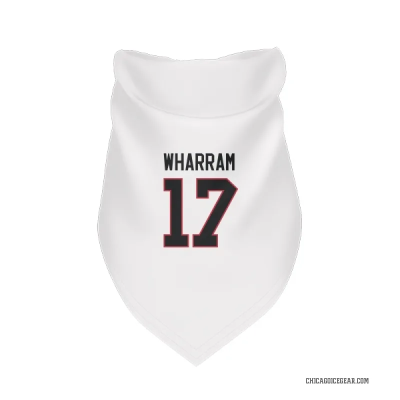 Kenny Wharram  White Chicago Blackhawks  Cat & Dog Pet Bandana