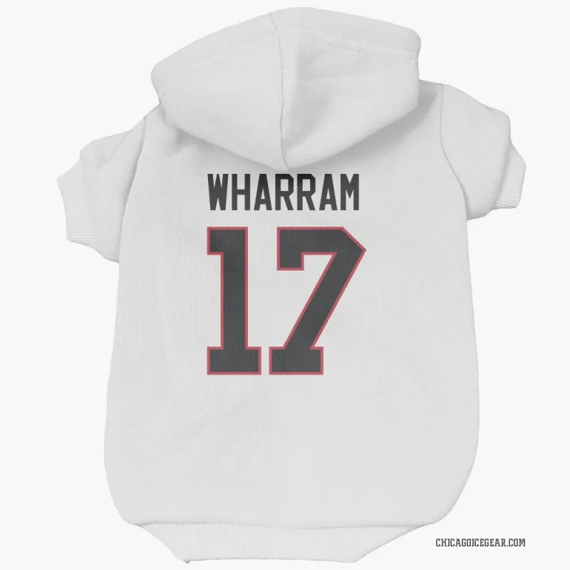 Kenny Wharram  White Chicago Blackhawks  Cat & Dog Pet Hoodie