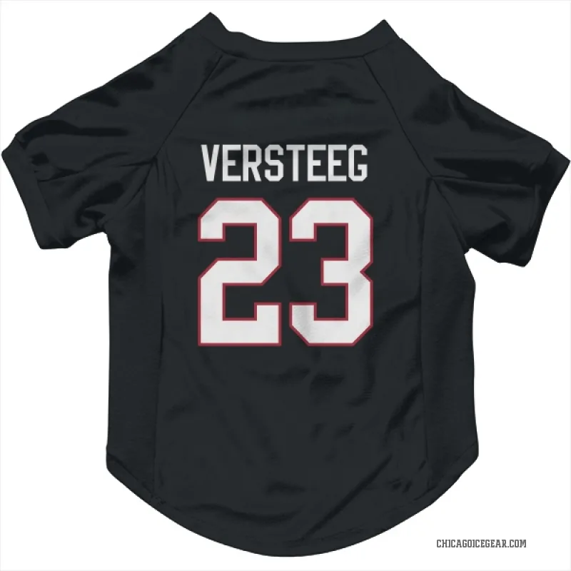 Kris Versteeg Black Chicago Blackhawks Cat & Dog Pet Jersey
