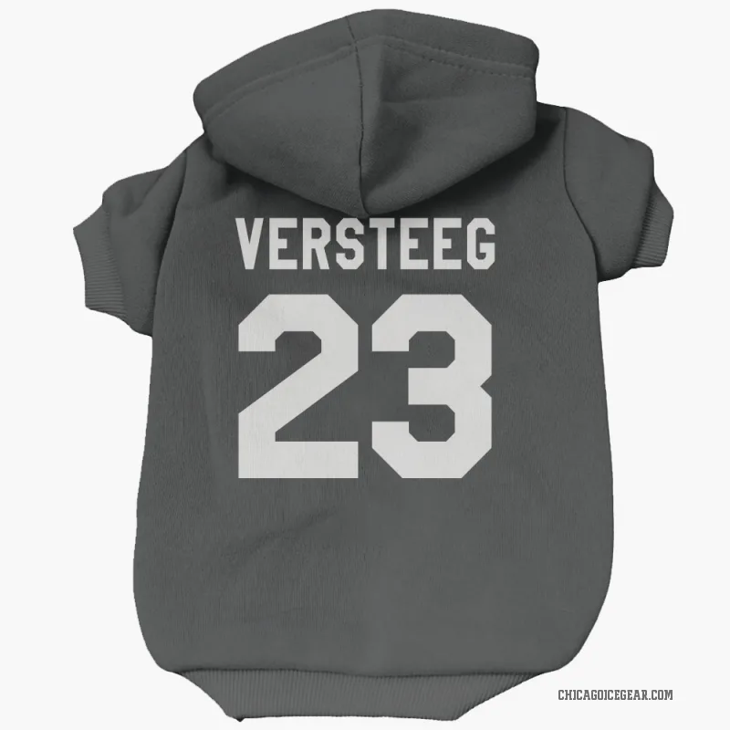 Kris Versteeg Black White Chicago Blackhawks Cat & Dog Pet Hoodie