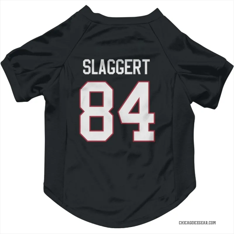 Landon Slaggert  Black Chicago Blackhawks  Cat & Dog Pet Jersey
