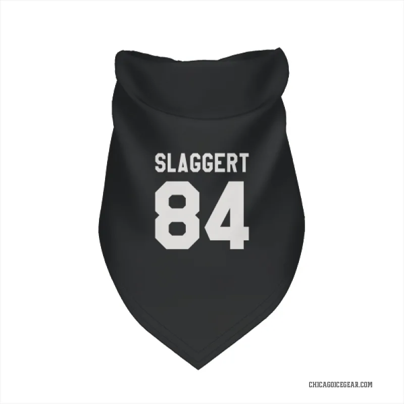 Landon Slaggert  Black White Chicago Blackhawks  Cat & Dog Pet Bandana