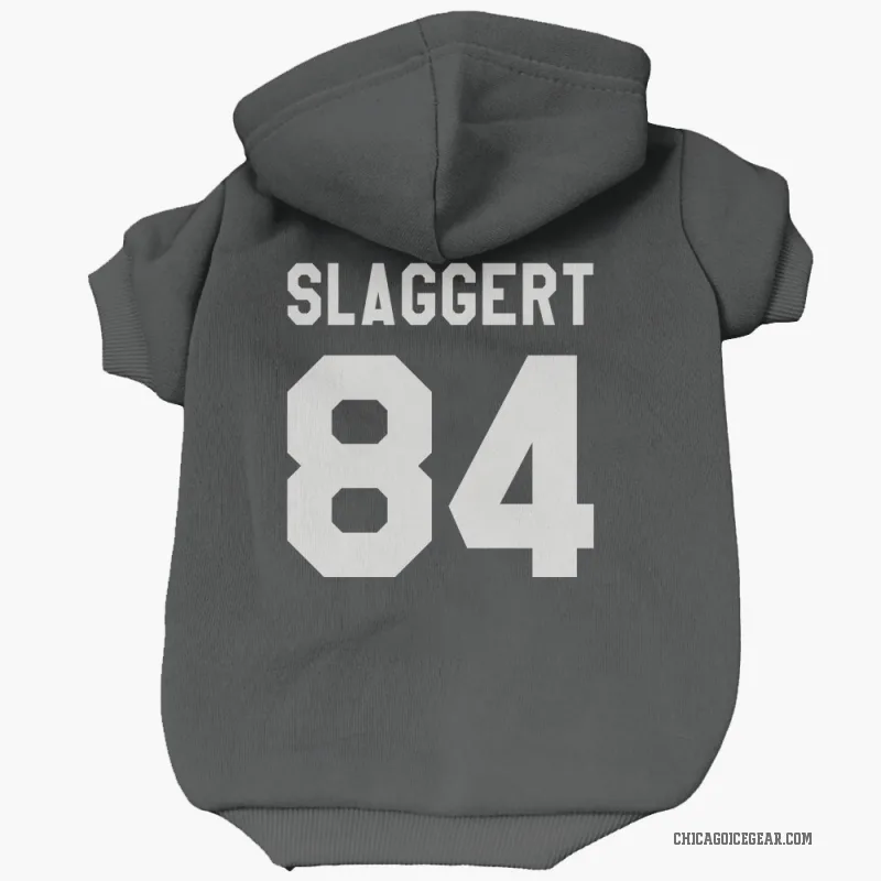 Landon Slaggert  Black White Chicago Blackhawks  Cat & Dog Pet Hoodie