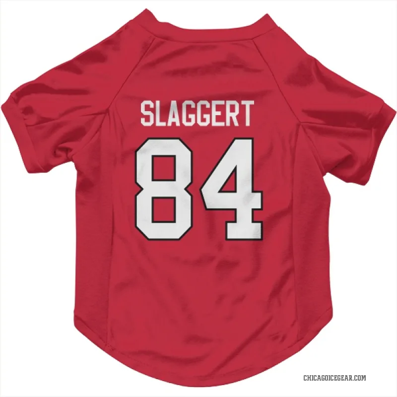Landon Slaggert  Red Chicago Blackhawks  Cat & Dog Pet Jersey