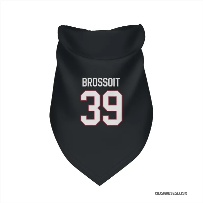 Laurent Brossoit  Black Chicago Blackhawks  Cat & Dog Pet Bandana