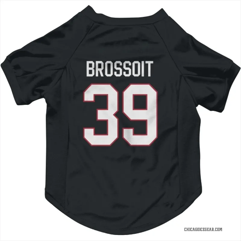 Laurent Brossoit  Black Chicago Blackhawks  Cat & Dog Pet Jersey