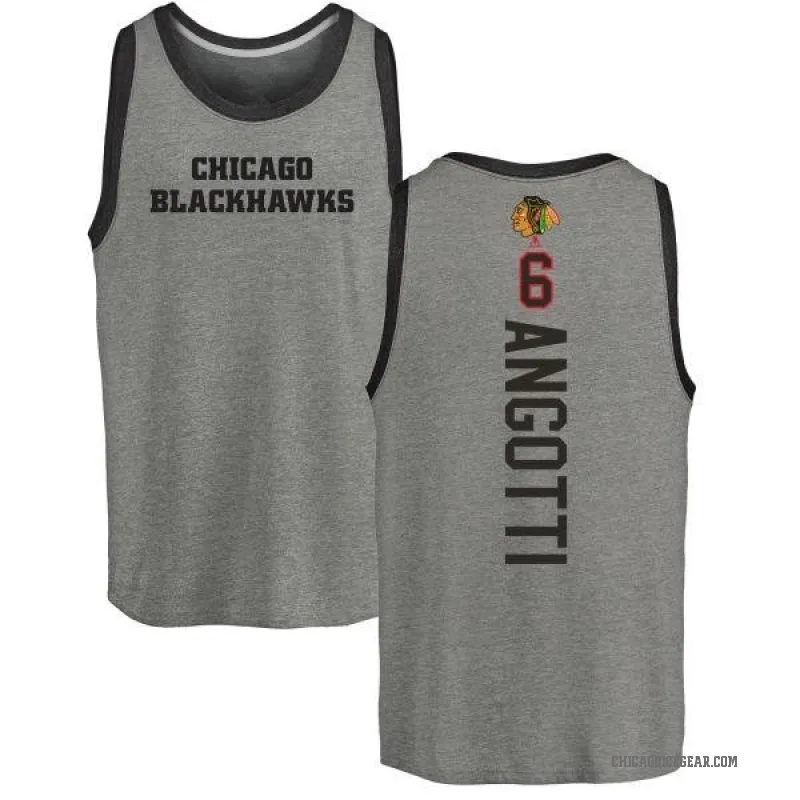 Lou Angotti Youth Ash Chicago Blackhawks Backer Tank Top -