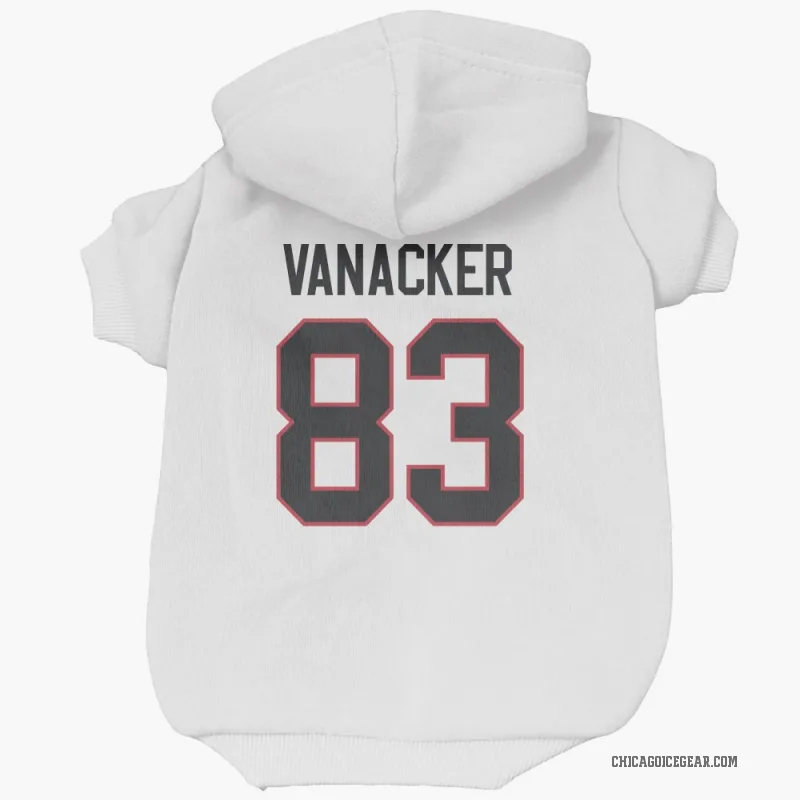 Marek Vanacker  White Chicago Blackhawks  Cat & Dog Pet Hoodie