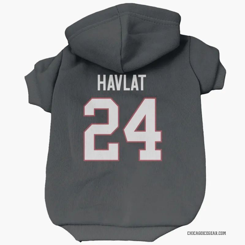 Martin Havlat  Black Chicago Blackhawks  Cat & Dog Pet Hoodie