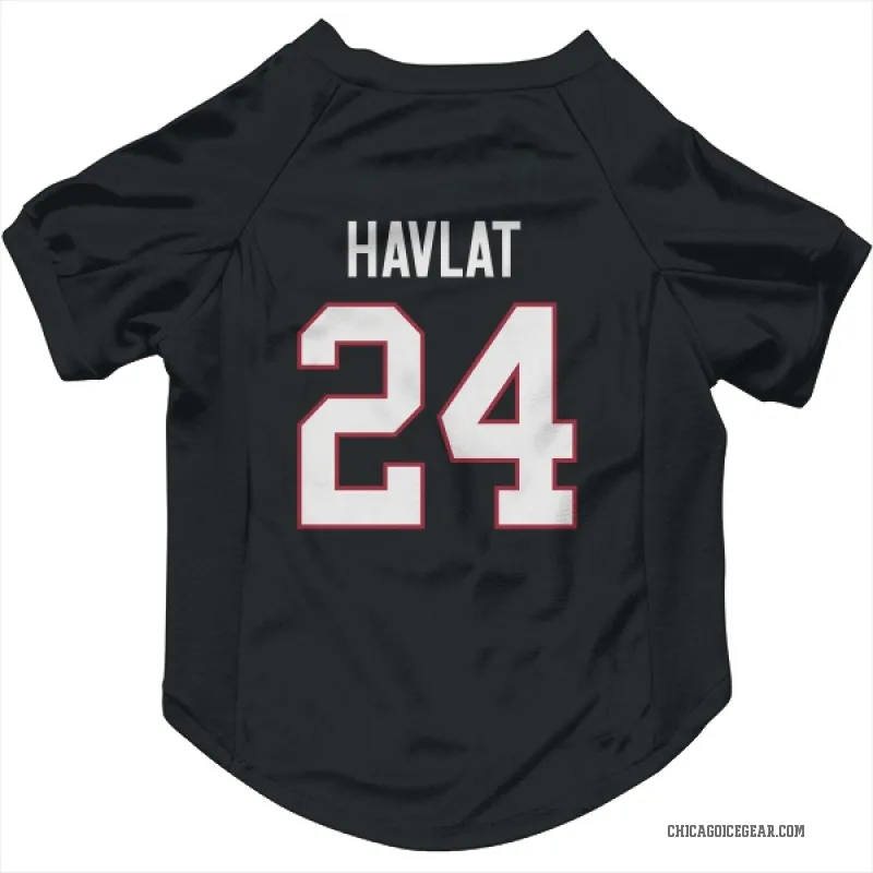 Martin Havlat  Black Chicago Blackhawks  Cat & Dog Pet Jersey