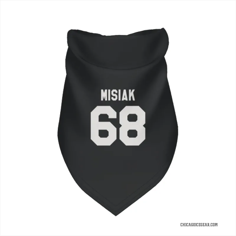 Martin Misiak  Black White Chicago Blackhawks  Cat & Dog Pet Bandana