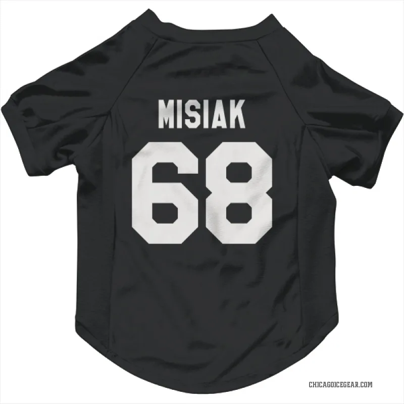 Martin Misiak  Black White Chicago Blackhawks  Cat & Dog Pet Jersey