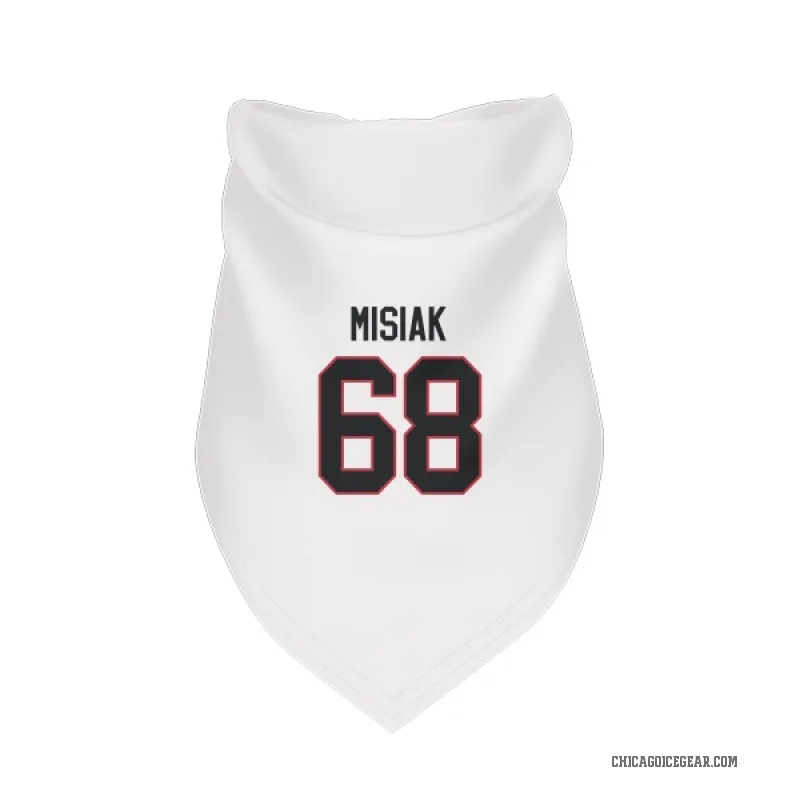 Martin Misiak  White Chicago Blackhawks  Cat & Dog Pet Bandana