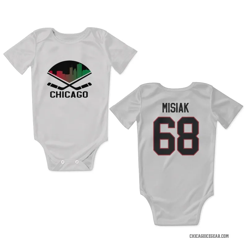 Martin Misiak  White Chicago Blackhawks  Newborn & Infant Bodysuit