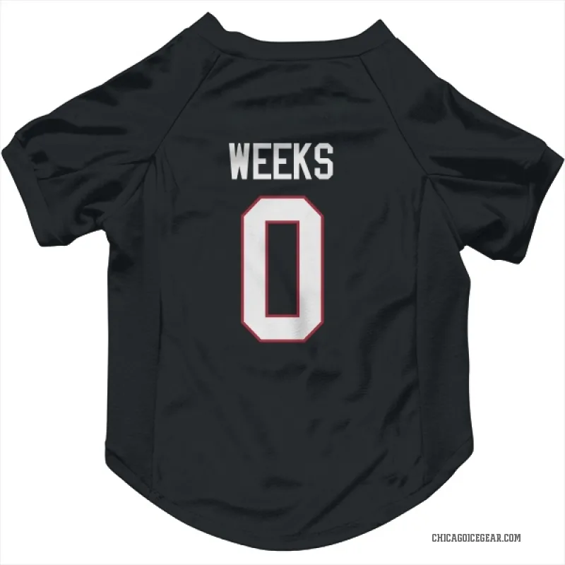 Mitchell Weeks  Black Chicago Blackhawks  Cat & Dog Pet Jersey