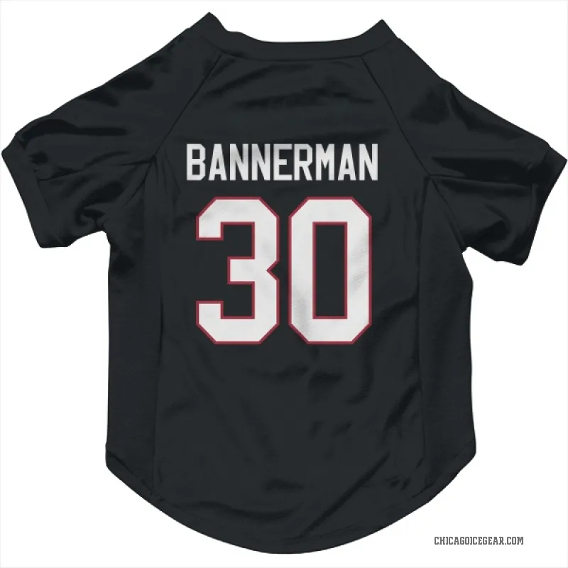 Murray Bannerman  Black Chicago Blackhawks  Cat & Dog Pet Jersey