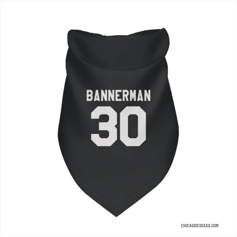 Murray Bannerman  Black White Chicago Blackhawks  Cat & Dog Pet Bandana