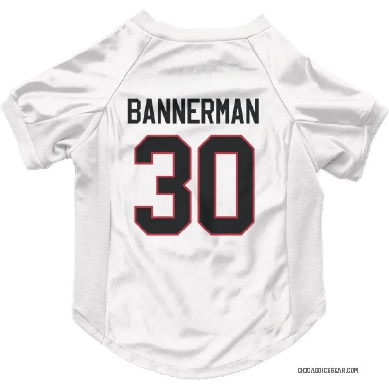 Murray Bannerman  White Chicago Blackhawks  Cat & Dog Pet Jersey