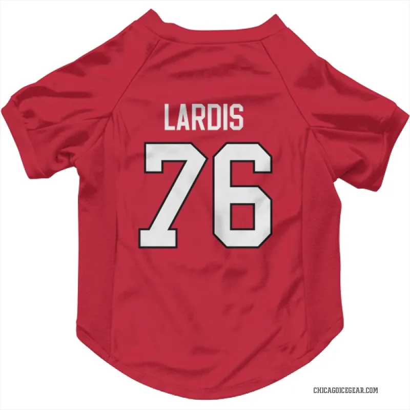 Nick Lardis  Red Chicago Blackhawks  Cat & Dog Pet Jersey