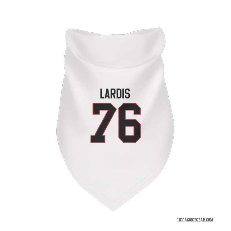 Nick Lardis  White Chicago Blackhawks  Cat & Dog Pet Bandana