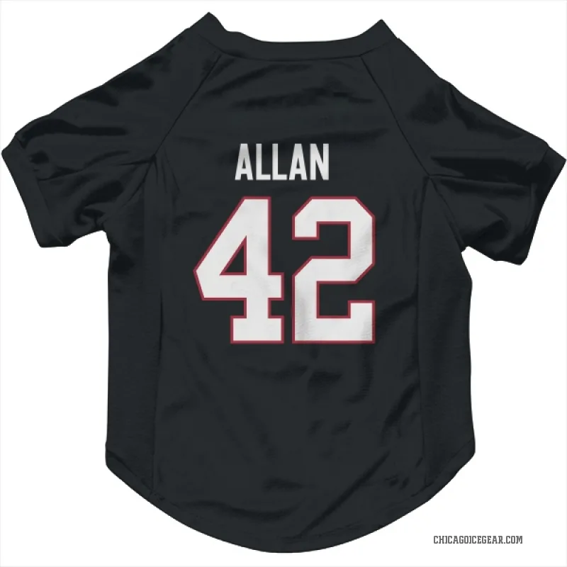 Nolan Allan  Black Chicago Blackhawks  Cat & Dog Pet Jersey