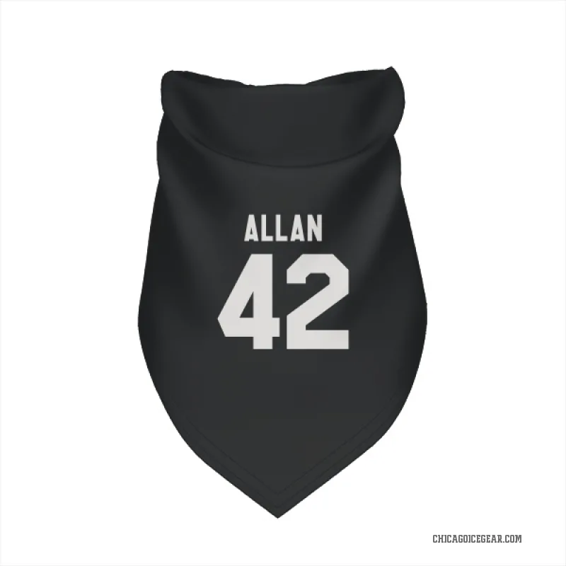 Nolan Allan  Black White Chicago Blackhawks  Cat & Dog Pet Bandana