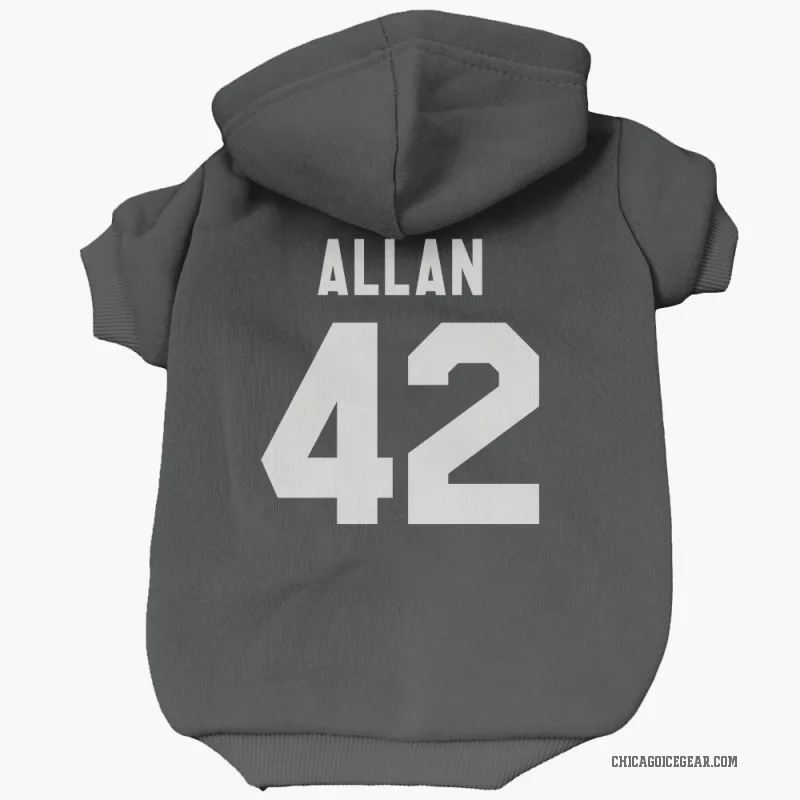 Nolan Allan  Black White Chicago Blackhawks  Cat & Dog Pet Hoodie