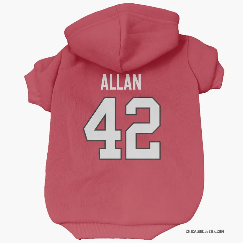 Nolan Allan  Red Chicago Blackhawks  Cat & Dog Pet Hoodie