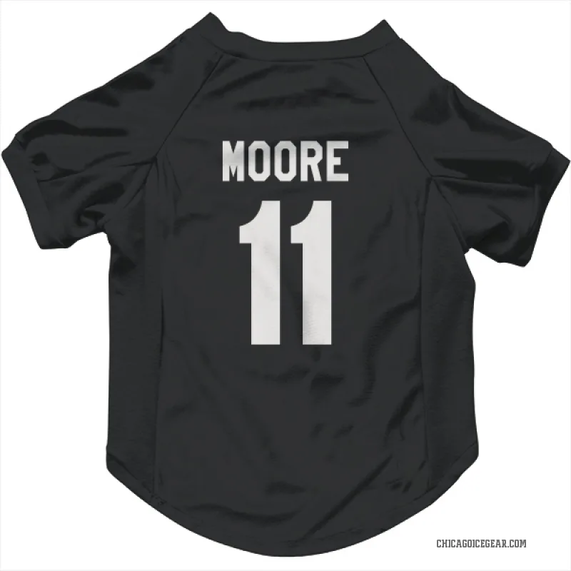 Oliver Moore  Black White Chicago Blackhawks  Cat & Dog Pet Jersey