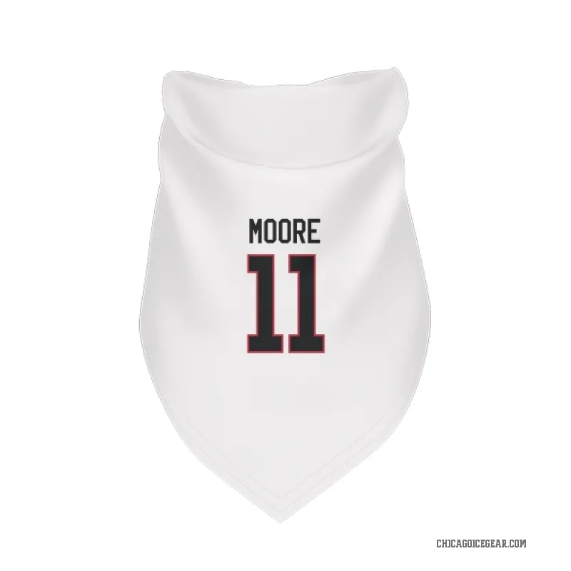 Oliver Moore  White Chicago Blackhawks  Cat & Dog Pet Bandana