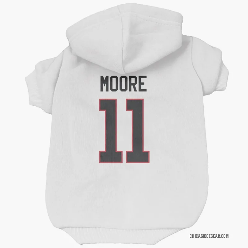 Oliver Moore  White Chicago Blackhawks  Cat & Dog Pet Hoodie