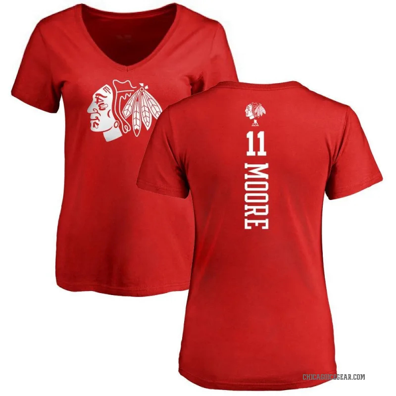 Oliver Moore Women's Red Chicago Blackhawks One Color Backer T-Shirt -