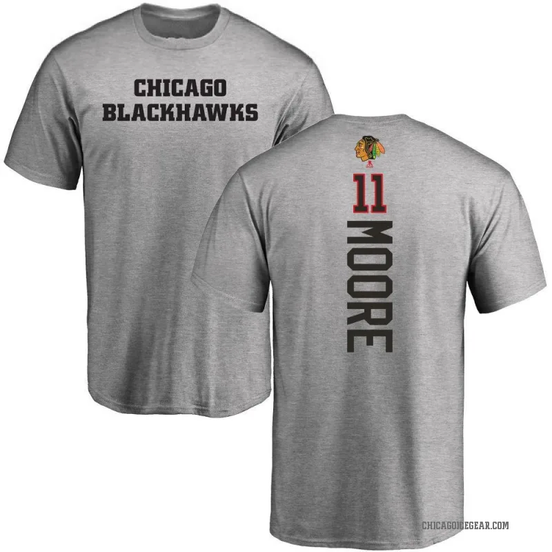 Oliver Moore Youth Olive Chicago Blackhawks Backer T-Shirt - Ash