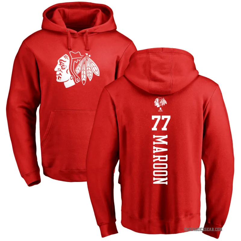 Pat Maroon Men's Red Chicago Blackhawks Branded One Color Backer Pullover Hoodie