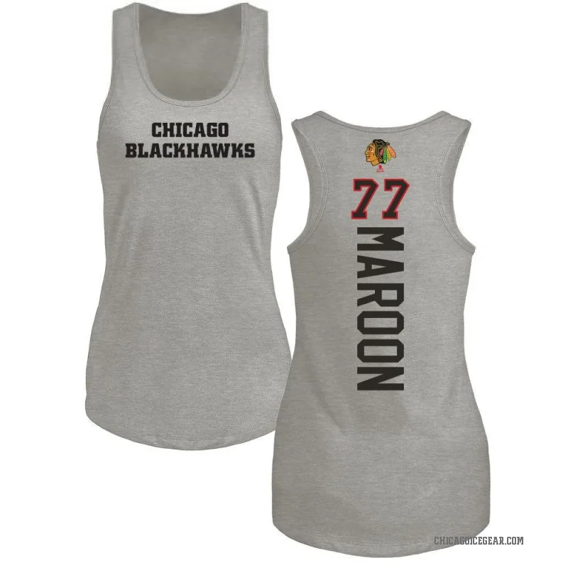 Pat Maroon Women's Ash Chicago Blackhawks Backer Tank Top -