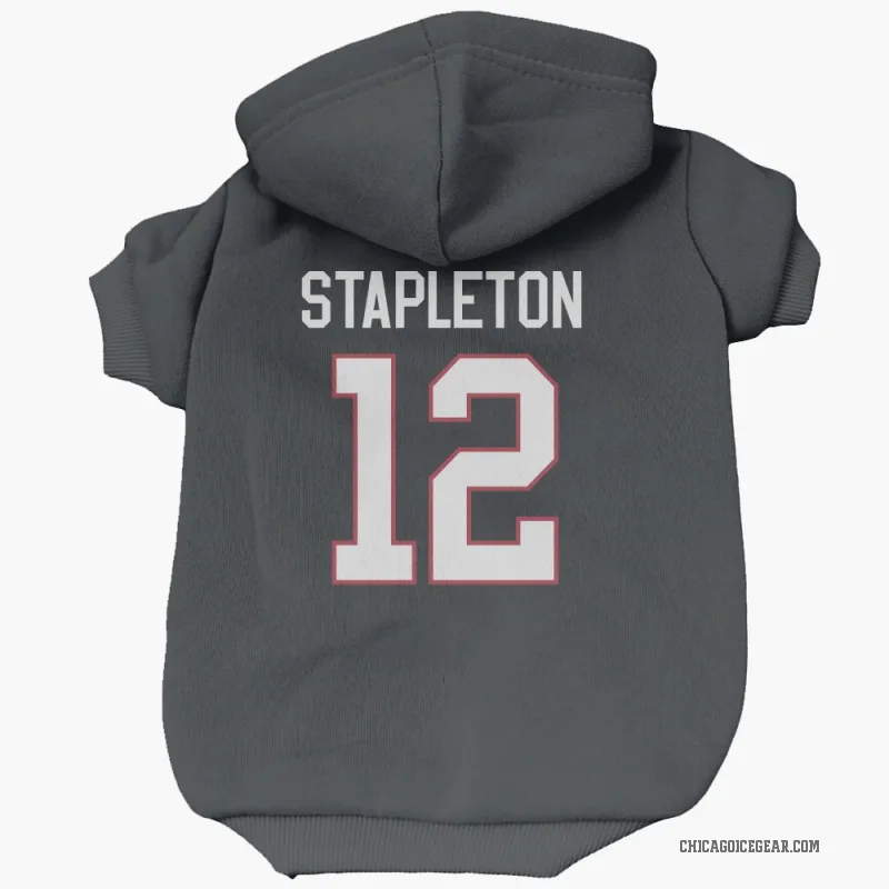 Pat Stapleton  Black Chicago Blackhawks  Cat & Dog Pet Hoodie