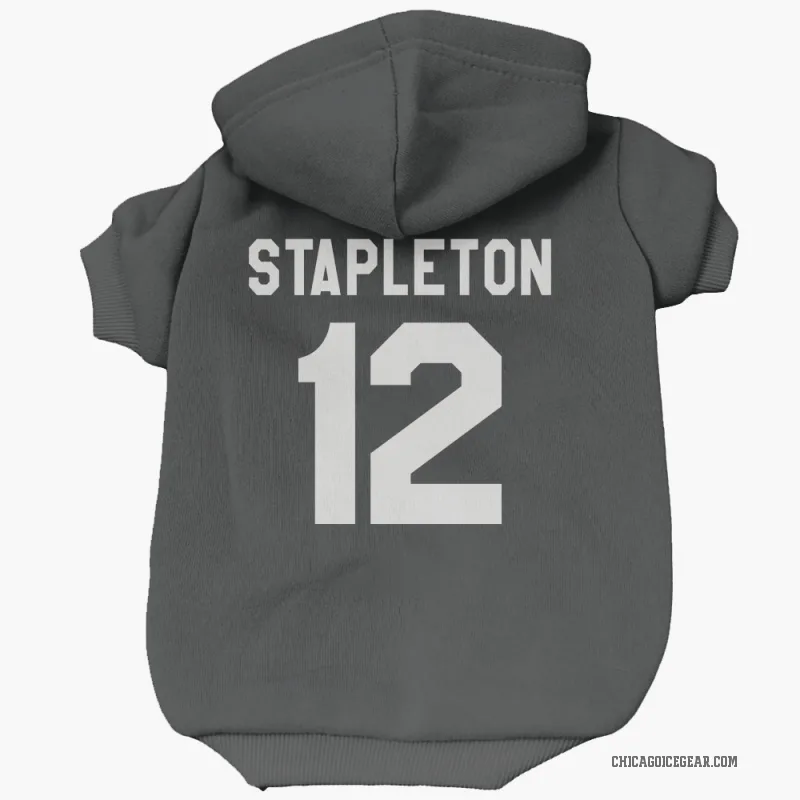 Pat Stapleton  Black White Chicago Blackhawks  Cat & Dog Pet Hoodie