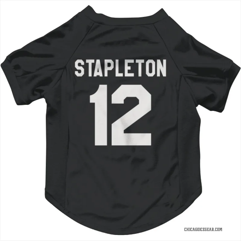 Pat Stapleton  Black White Chicago Blackhawks  Cat & Dog Pet Jersey